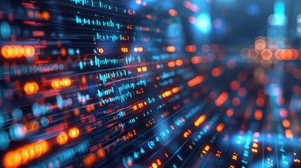Aufkleber - A computer screen with a lot of numbers and letters