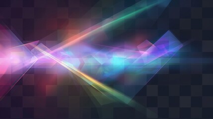 Poster - Modern illustration of hologram reflection, diamond crystal flare overlay. Abstract blurred iridescent spectrum and gradient texture.