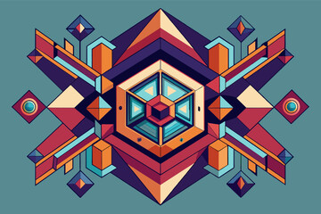Aufkleber - Geometric and symmetrical forms