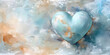 Abstract heart shaped background pastel. Valentine's Mother's Women's day postcard. copy space