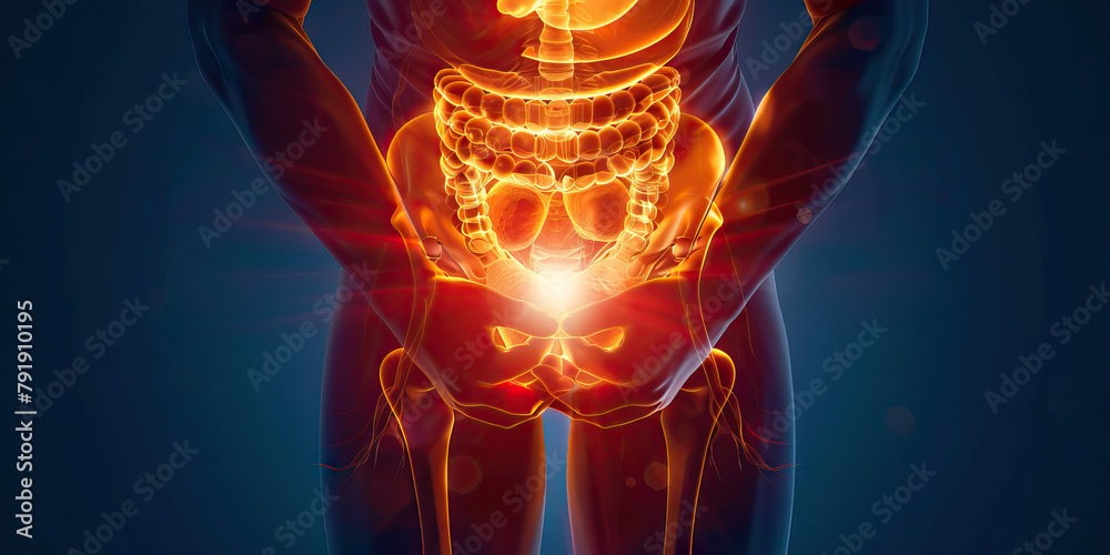 Ilustración de Stock Interstitial Cystitis: The Pelvic Pain and Urinary ...