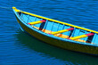 Fishing boat at Southern Chile, Queule, Chile, South America