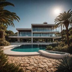 Wall Mural - Luxury Mansion. Ibiza. Spain. Visualized through real sources.