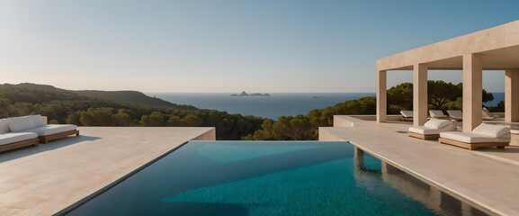 Wall Mural - Luxury Mansion. Ibiza. Spain. Visualized through real sources.