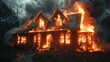 House burning, fire insurance