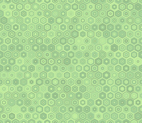 Poster - hexagon geometric shapes background. hexagon stacked mosaic cells. honeycomb geometric shapes. multi