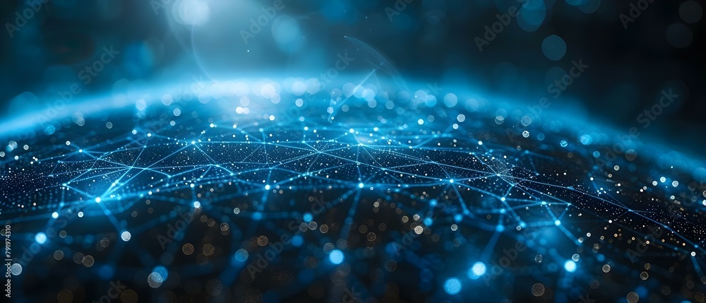 Digital globe connecting global network for highspeed data transfer and ...