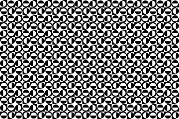 Poster - Abstract seamless repeating pattern. Black and white seamless geometric textile pattern. Abstract mosaic tile wallpaper decor.