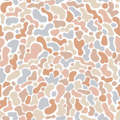 Poster - Natural shapes seamless Pattern. Stone Mosaic abstract background. Simple hand drawn illustration. Organic pastel colors. Pattern for cover, wallpaper, packaging, fabric