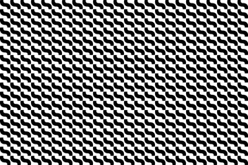 Wall Mural - Abstract seamless repeating pattern. Black and white seamless geometric textile pattern. Abstract mosaic tile wallpaper decor.