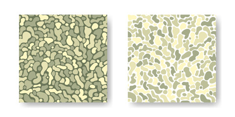Aufkleber - Natural shapes on dark and white background set. Stone mosaic abstract seamless pattern. Organic eco illustration. Pastel green colors. Pattern for cover, wallpaper, packaging, fabric
