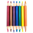 Colored pencils on transparent background, png	