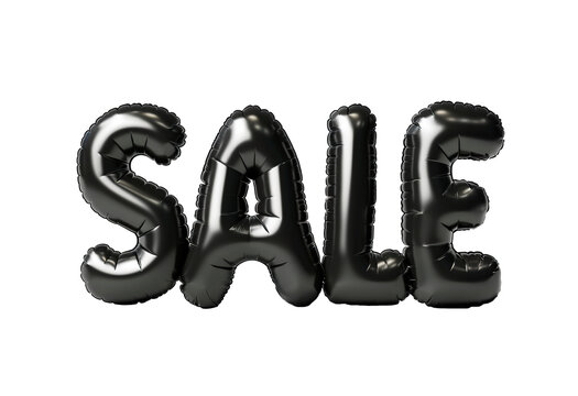 Photo with inflatable black letters 
