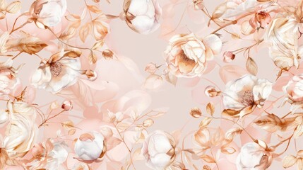 Aufkleber - Pink Floral Pattern