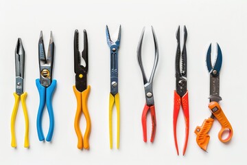Poster - Row of Colored Pliers