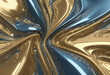 © Perecciv - 3D futuristic hyper-realistic liquid metal texture with mirror shine