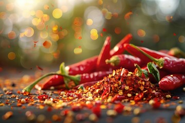 Aufkleber - Red Chili on Table