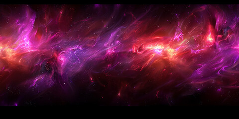 Wall Mural - a long purple line of stars with a purple background