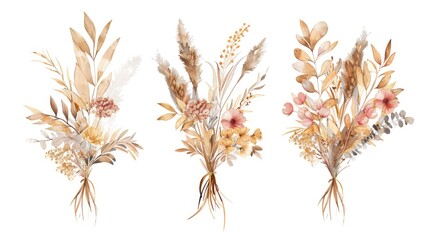 Aufkleber - Group of Flowers