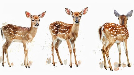 Sticker - Group of Deer Standing Together