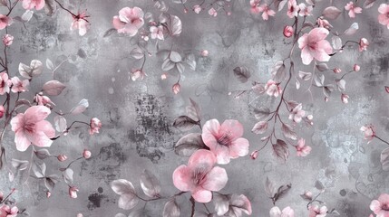 Poster - Flowers on Wall