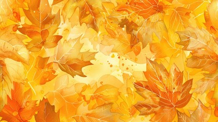 Poster - Autumn Leaves Painting