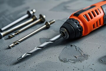 Poster - Drill and screws on table