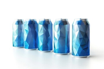 Aufkleber - Four cans of soda on table