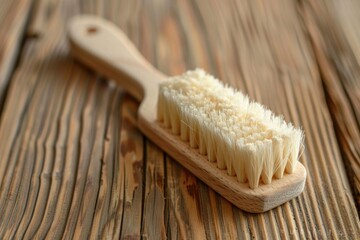 Aufkleber - Brush on Wooden Surface Close Up