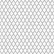Moroccan seamless patern. Repeating morocco motif. Black patternes isolated on white background. Repeated indian tile. Islam simple cutting ornament. Simple arab repeat trellis. Vector illustration