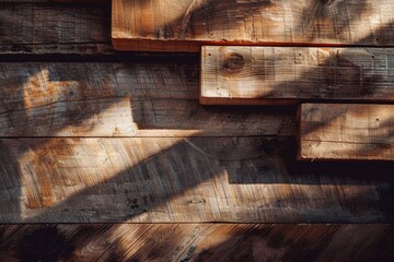 Poster - Close-up Wooden Planks Wall