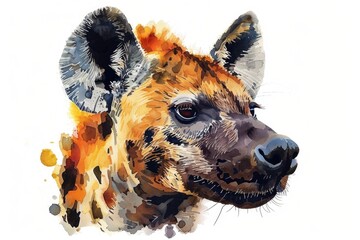 Poster - Hyena's Face Close Up