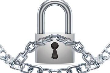 Poster - Padlock with Chain