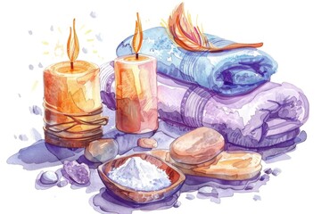 Poster - Spa essentials still life