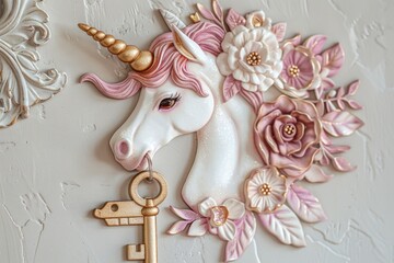 Poster - Key on Wall Close Up