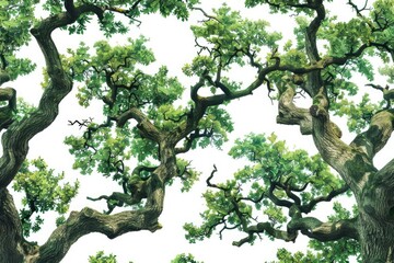 Aufkleber - Cluster of Trees