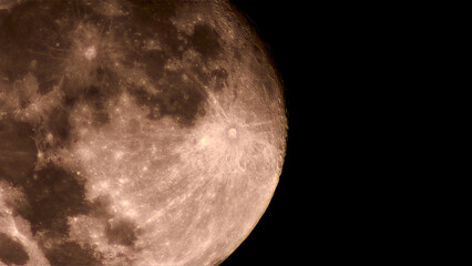 Wall Mural - moon 4/21/2024, tycho crater near center