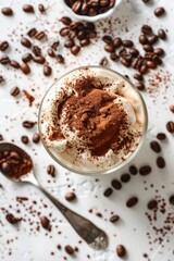 Canvas Print - Coffee cup on table