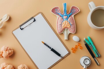 Poster - Medical Clipboard with Stethoscope