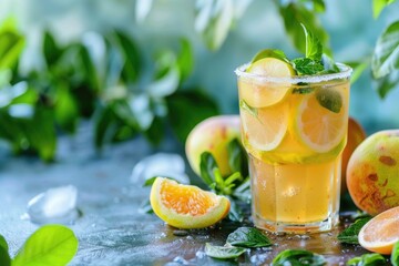 Poster - Refreshing Lemonade and Oranges