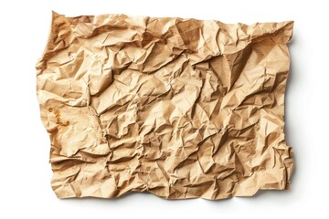 Poster - Brown paper on white surface