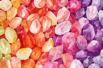 Poster - Colorful Flowers Close Up
