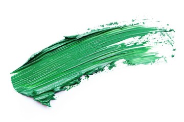 Poster - Green Smudge on White Background
