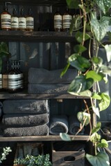 Poster - Variety of Towels on Shelf