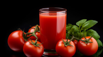 Tomato Juice in a Glass