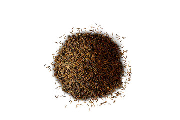 Wall Mural - heap of organic indian aromatic spice black cumin seeds,in india knon as kali jeera,kala jeera,kalonji,kalu duru,jeera,kali jiri,shahi jira,cutout in transparent background,png format  