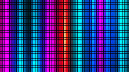 Leinwandbilder - Abstract background from multi-colored squares. Abstract gradient background. Pixel background for web design. Small squares of computer mosaic. 3D rendering.