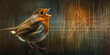 Data about animals in nature - A bird singing and data collection of the sound waves
