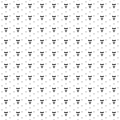 Poster - Square seamless background pattern from geometric shapes are different sizes and opacity. The pattern is evenly filled with black bikini symbols. Vector illustration on white background