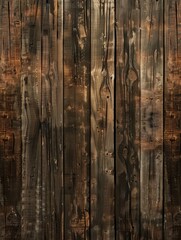 Dark aged wood panel texture with shadows - Vertical dark brown aged wood planks with deep shadows and rich textures, perfect for vintage and rustic designs